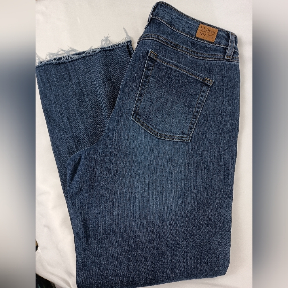 2/$30‎ L.L. BEAN 12 Beanflex Women's Blue Jeans-(#1,398)
